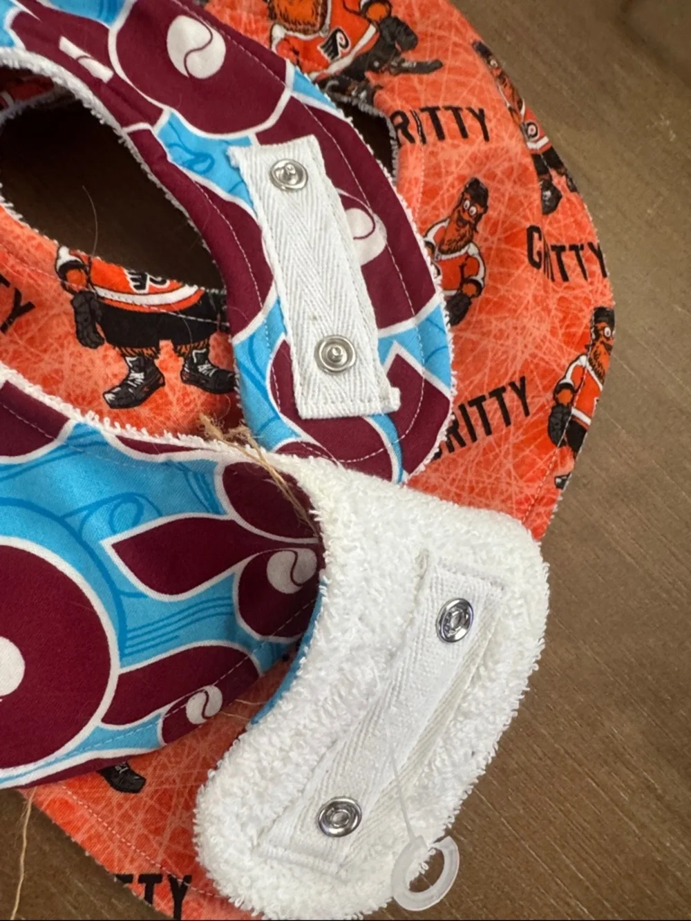 Phillies and Flyers Bibs